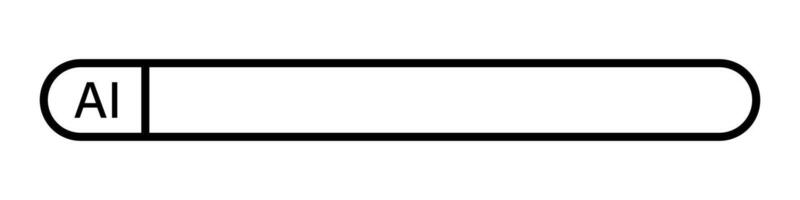 Ai prompt bar icon vector