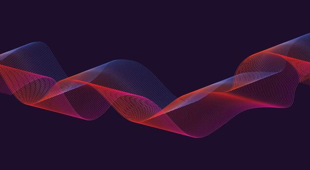 resumen mezcla líneas ondulado diseño antecedentes degradado multicolor ilustración vector