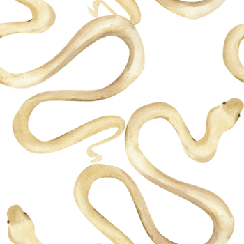 venenoso bege serpente aguarela desatado padrão.mão desenhado venenoso língua criatura, luz boa repetido fundo para moda têxtil, tecido, bruxa e tarot cartão Projeto png