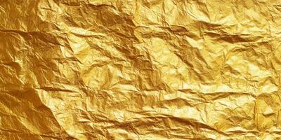 This photo shows a textured golden foil, perfect for backgrounds and design elements.