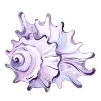 A beautifully crafted shell with intricate details captures the essence of summer relaxation and beach adventures, ideal for commercial use in vacation promotions or festive events. vector