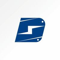 initial D font with electrical thunder on steel plate vector