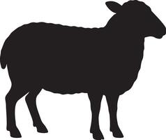 sheep silhouette art illustration vector