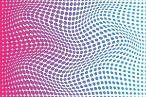 simple abstract sky pink color halftone polka dot wavy pattern wavy gradient dot effect vector