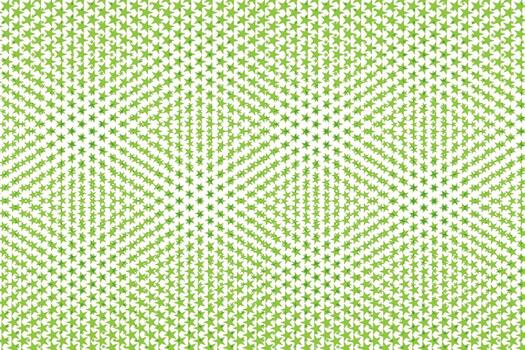 simple abstract light green color small to big star pattern geometric green starfield a repeating abstract optical illusion vector