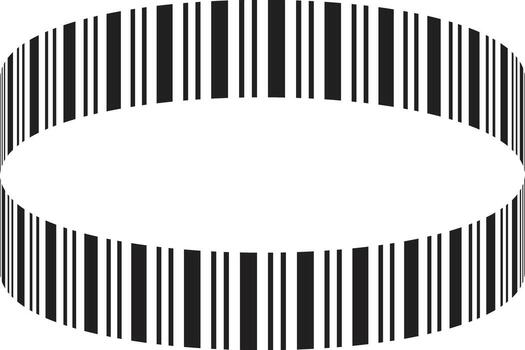 simple abstract black color round half line pattern vector