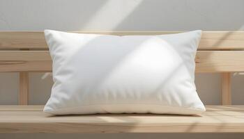 Square Pillow Mockup photo