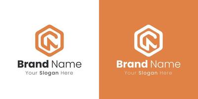 Modern Hexagonal Logo Design Featuring Abstract Letter Mark for Corporate Brand Identity vector