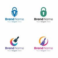 Creative Brand Identity Logo Design Solutions for Business Growth and Marketing vector