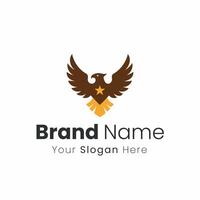 Creative Professional Minimalist Majestic Eagle Logo Design For Your Business Identity vector