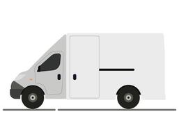 Illustration of a truck. Modern machine for delivering goods, logistics, transporting goods and commercial services. vector