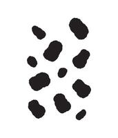 Abstract black silhouette of chicken nuggets floating on white background vector