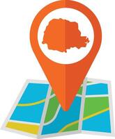 Map location icon illustration vector