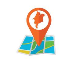 Map pin icon indicating a location vector