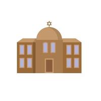 Traditional Jewish Synagogue Architectural vector