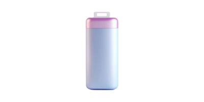 Sleek Gradient Water Bottle With Handle. Modern Hydration Solution For Active Lifestyles Isolated On Transparent Background png