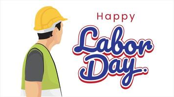 Happy Labor Day graphic illustration vector
