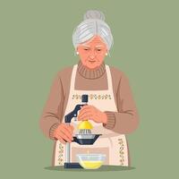 Person Squeezing Lemon Using Juicer with Resulting Juice in Bowl vector