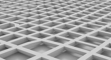 A 3d image of a grid of squares photo