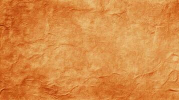 A textured, aged paper with a warm, earthy orange hue, showing subtle creases and varied tonal shades. photo