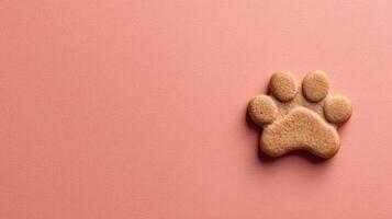 Perfect Pet Treat on a Minimalist Background Ready for Sharing or Promotion for Pet Lovers at Any Time photo