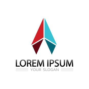 único flechas circulo logo para proceso lazo y continuidad negocio marca vector