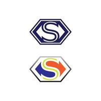 Vintage Inspired S Monogram Logo in Retro Style for Microstock Icons vector