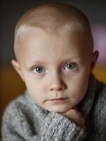Understanding Early Warning Signs of Childhood Cancer Through a Clear Visual Representation of a Child With a Medical Condition photo