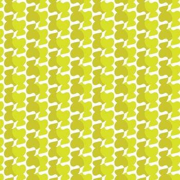 Abstract Lemon-Lime Shapes Repeating on White vector