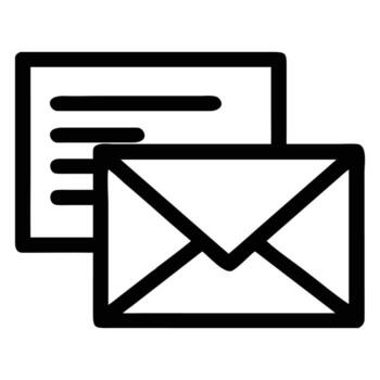 correo electrónico márketing Campaña comunicación Boletin informativo suscribir contacto nosotros promoción bandeja de entrada mensaje Servicio vector