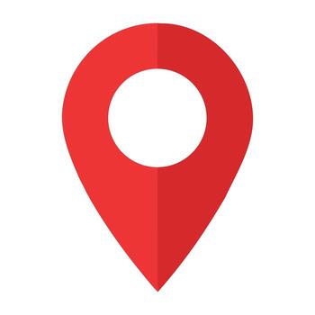 rojo ubicación alfiler icono para mapas GPS navegación y viaje destino marcador para sitio web y aplicación diseño vector