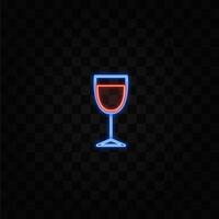 Neon glass graphic vector