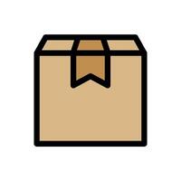 Package icon. Cardboard box shipping illustration vector