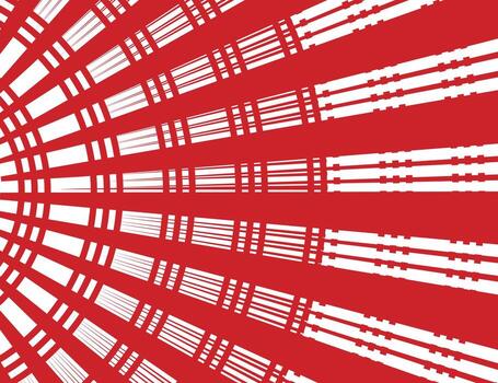 Abstract Red and White Lines, Red Rays Exploding vector