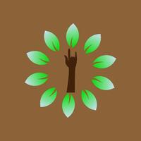 The Hand of Nature's Harmony vector
