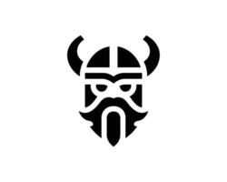 Bold Viking Warrior Symbol in a Modern vector