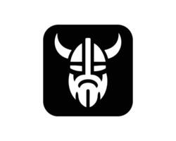 Viking Warrior Icon A Bold Symbol of Ancient vector