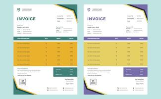 Editable clean elegant creative modern corporate professional company business cash memo service bill form payment invoice design template. vector