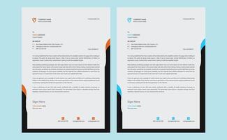 Editable clean creative modern corporate professional company minimalist business stationery brand identity letterhead template design. vector