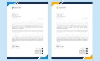 Editable clean elegant creative modern company corporate professional business style minimal letterhead template design. vector