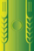 Green gradient background with Green Tree pattern and circle Cool pattern with simple style background vector