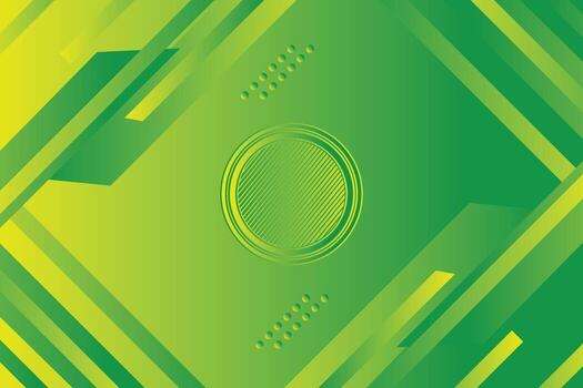 Modern abstract square bright green gradient overlap circle geometric background. Cool pattern with simple style background vector