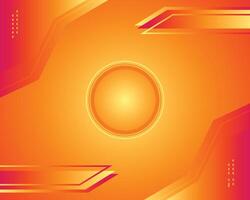Abstract orange and red gradient geometric shape circle background. Modern futuristic background. Can be use for landing page, book covers, and wallpaper backgrounds vector
