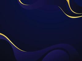 Luxury Blue and Gold Wave Background. modern trendy design in illustration Modern futuristic background vector
