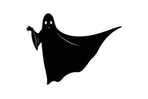 Spooky Ghost Design with Floating Sheet graphic vector