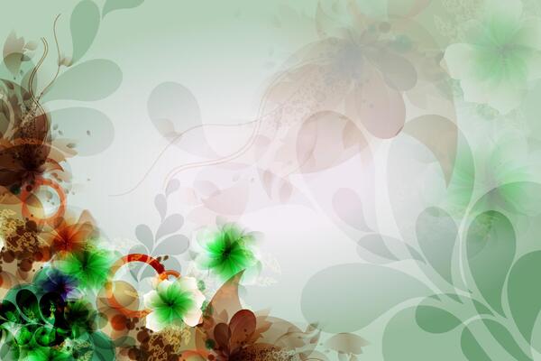 unique smooth flower colorful design background