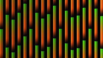 Gradient Pulse Bars Abstract Orange Green Loop Animation video
