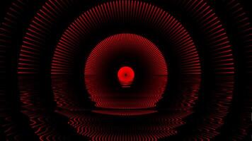 Crimson Singularity Abstract Red Tunnel Reflection Loop video