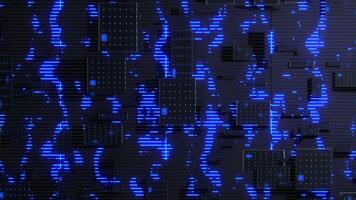 Cyber Circuit Grid Tech Loop Animation video