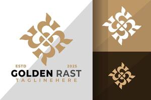 Letter R Ambigram Logo Icon Design Illustration vector